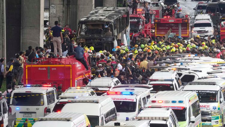 Thailand bus fire